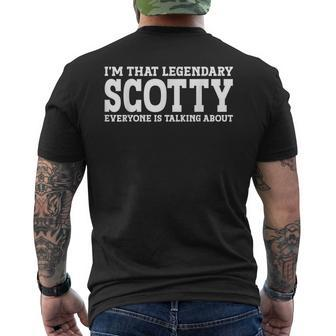 Scotty Personal Name First Name Scotty Men's Back Print T-shirt | Mazezy