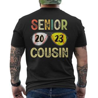 Senior Cousin Class Of 2023 Baseball Softball Graduate Men's Back Print T-shirt | Mazezy