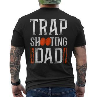 Shotgun Skeet Trap Clay Pigeon Shooting Dad Father Vintage Men's T-shirt Back Print - Seseable