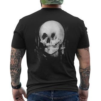 Skull Illusion All Is Vanity Men's T-shirt Back Print - Seseable