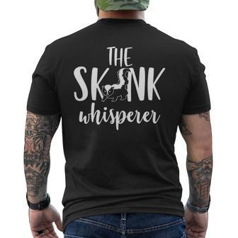 The Skunk Whisperer For Skunk Lovers Mm Men's T-shirt Back Print - Seseable