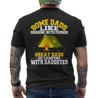 Some Dads Like Drinking Camping Gifts From Daughters Mens Back Print T-shirt | Mazezy