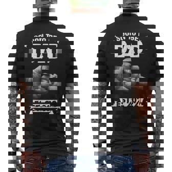 Soon To Be Dad Est 2022 Expect Baby New Dad Christmas Men's Back Print T-shirt | Mazezy