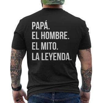 Spanish Gifts For Dad The Man The Myth The Legend T Gift For Mens Mens Back Print T-shirt - Seseable