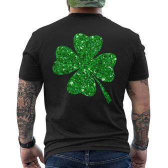 Sparkle Clover Shamrock Irish For St Patricks & Pattys Day Men's T-shirt Back Print - Thegiftio UK