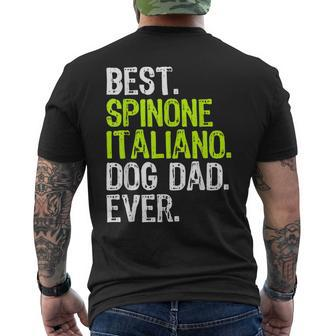 Spinone Italiano Dog Dad Fathers Day Dog Lovers Men's Back Print T-shirt | Mazezy