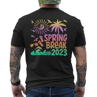 Spring Break 2023 Beach Vibes Family Matching Outfits Men's Back Print T-shirt | Mazezy