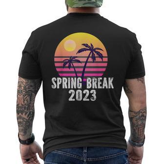 Spring Break 2023 Family Spring Break Sunset 2023 Men's Back Print T-shirt | Mazezy
