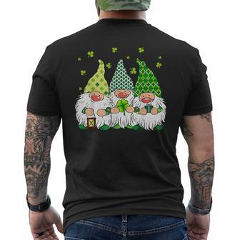 St Patricks Day Irish Gnomes Leprechauns Funky St Pattys Day V2 Men's T-shirt Back Print - Thegiftio UK