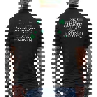 St Patricks Day Prone To Shenanigans And Malarkey Men's T-shirt Back Print - Seseable