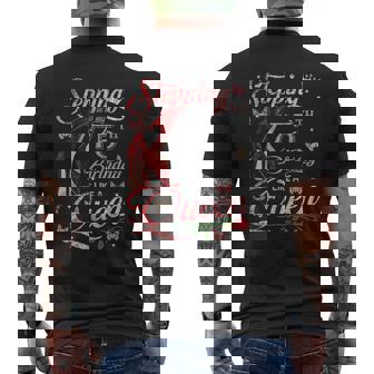 Stepping Into My 75Th Birthday Like A Queen 75 And Fabulous Men's Back Print T-shirt | Mazezy
