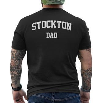 Stockton Dad Athletic Arch College University Alumni Men's Back Print T-shirt | Mazezy