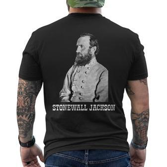 Stonewall Jackson American Civil War History Men's T-shirt Back Print - Seseable