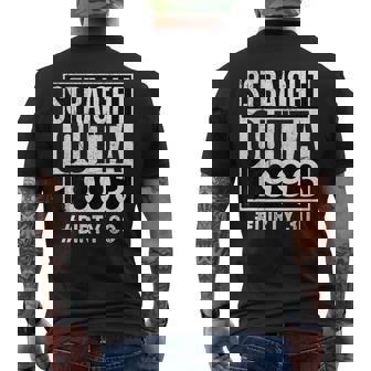 Straight Outta 1993 Dirty 30 Thirty 30Th Birthday Men's T-shirt Back Print - Seseable