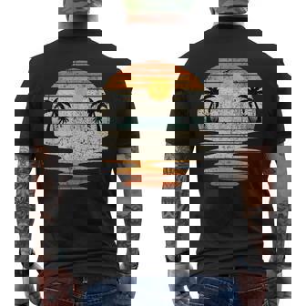 Summer Vibes Rays Beachy Vibes Retro Vintage Men's T-shirt Back Print - Thegiftio UK