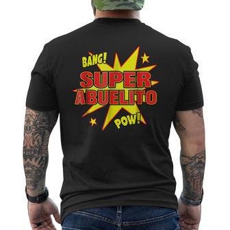 Super Abuelito Super Power Grandpa Grandfather Men's Back Print T-shirt | Mazezy