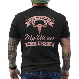 Surgical Removal Uterus - Recovery Hysterectomy Men's Back Print T-shirt | Mazezy