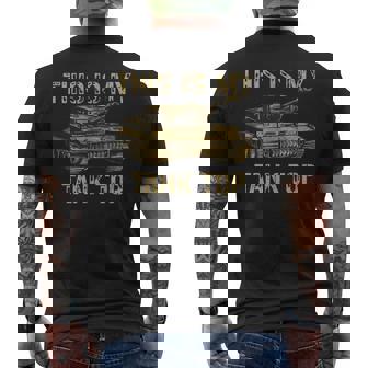 Tank Costume Top Military Soldier Uniform This Is My Gift For Mens Mens Back Print T-shirt | Mazezy