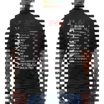Taurus Facts Zodiac Taurus Birthday Shirt Men's Back Print T-shirt | Mazezy