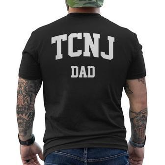 Tcnj Dad Athletic Arch College University Alumni Men's T-shirt Back Print - Seseable