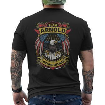 Team Arnold Lifetime Member Arnold Last Name Men's T-shirt Back Print - Seseable