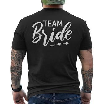Team Bride Wedding Party Men's T-shirt Back Print - Seseable