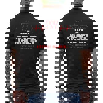 Team Wagner Lifetime Member Surname Last Name Mens Back Print T-shirt - Seseable