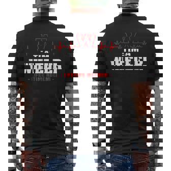 Team Wheeler Lifetime Member Surname Last Name Mens Back Print T-shirt - Seseable