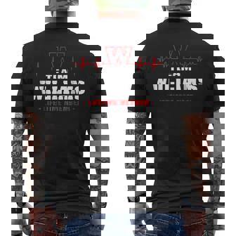 Team Williams Lifetime Member Name Surname Last Name Mens Back Print T-shirt - Seseable