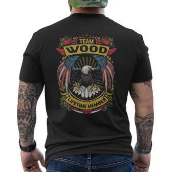 Team Wood Lifetime Member Wood Last Name Men's T-shirt Back Print - Seseable