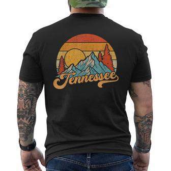 Tennessee Retro Tennessee Tennessee Tourist Men's T-shirt Back Print - Seseable