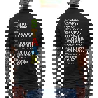 Test Day Staar School Teacher Professor Testing Men's Back Print T-shirt | Mazezy