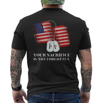 Thank You Veterans For Your Service Veteran Veteran´S Day Us Mens Back Print T-shirt | Mazezy