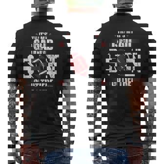 Thats My Grandson Out There Football Grandma Grandpa Men's Back Print T-shirt | Mazezy