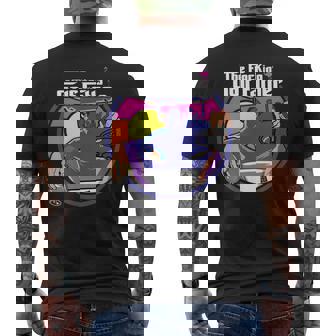 The Flocking Golf Father Funny Saying Golfing Golfer Humor Mens Back Print T-shirt | Mazezy