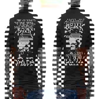 The Only Thing I Love More Than Fishing Is Being A Grampa Men's T-shirt Back Print | Seseable CA
