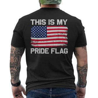 This Is My Pride Flag  Men's Crewneck Short Sleeve Back Print T-shirt