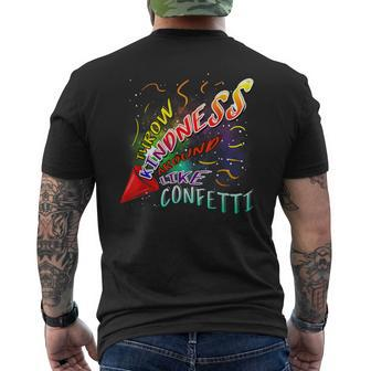 Throw Kindness Around Like Confetti Antibullying Men's Back Print T-shirt | Mazezy