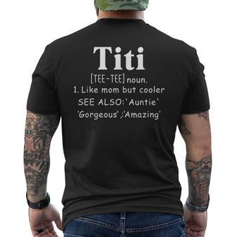 Titi Definition Best Aunt Ever Auntie Mens Back Print T-shirt - Seseable