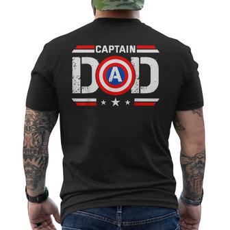 Top Vintage Dad Christmas Superhero Fathers Day Birthday Gift For Mens Mens Back Print T-shirt