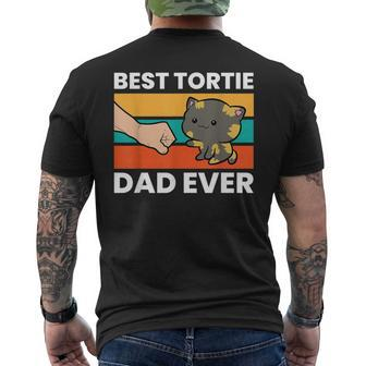 Tortoiseshell Cat Dad Best Tortie Dad Ever Mens Back Print T-shirt - Seseable