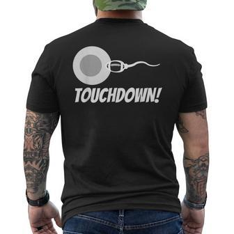 Touchdown Football New Dad Pregnancy Announcement Men's T-shirt Back Print - Thegiftio UK