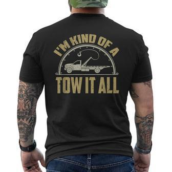Tow Truck Driver Towing Quote Tow Truck Men's T-shirt Back Print - Thegiftio UK