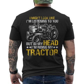 Tractor Driver Firm Lifestyle Farming Tractors Men's Back Print T-shirt | Mazezy