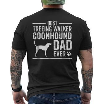 Treeing Walker Coonhound Dad Best Dog Owner Ever Gift For Mens Mens Back Print T-shirt - Seseable
