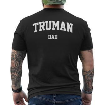Truman Dad Athletic Arch College University Alumni Men's T-shirt Back Print - Seseable