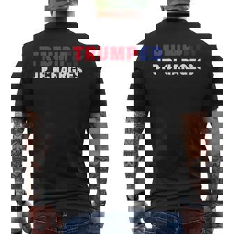 Trumped Up Charges Indictment Men's Back Print T-shirt | Mazezy