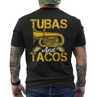 Tubas Tacos Expert Tuba Player Musician Music Playing Lover Men's Back Print T-shirt | Mazezy