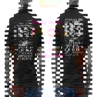 Turning 70 Floral Made In 1953 70Th Birthday Women Men's Back Print T-shirt | Mazezy