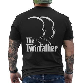 Mens The Twinfather Father Of Twins Dad Men's T-shirt Back Print - Seseable